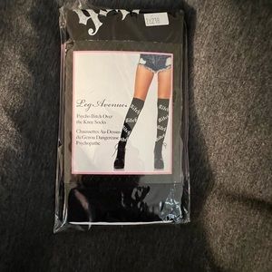 Bitch knee high tights